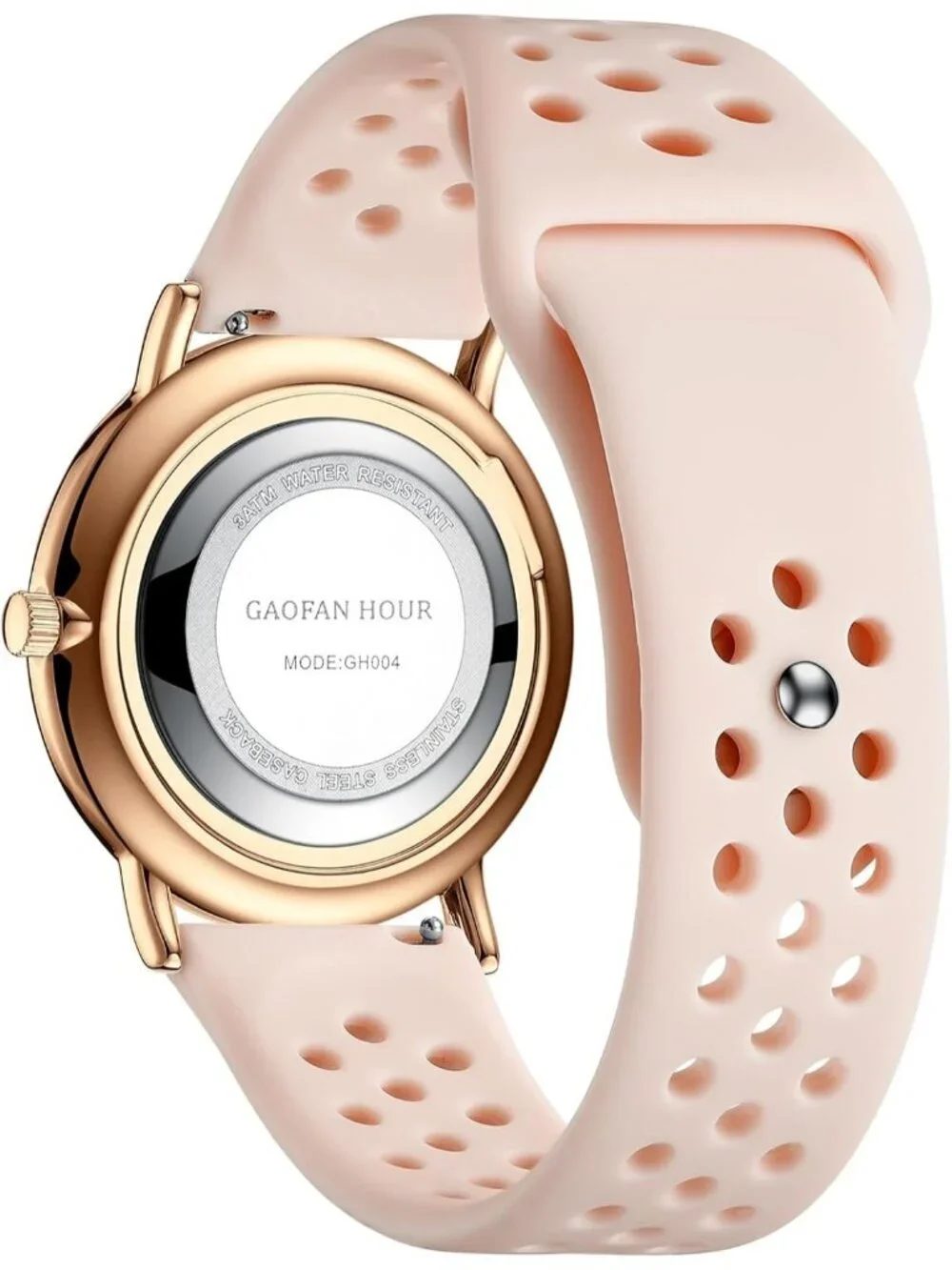 Women's Pink Silicone Band Medical Professionals Luminous Waterproof Nurse Watch